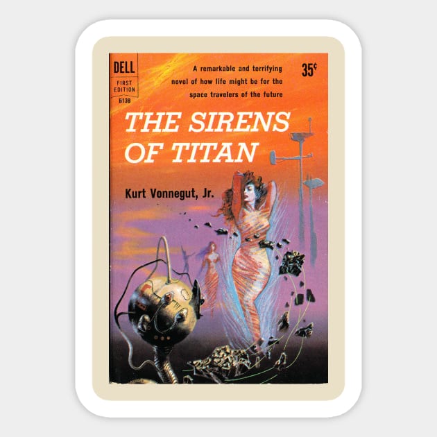 The Sirens of Titan by Kurt Vonnegut - Siren Cover Sticker by SpartanCell